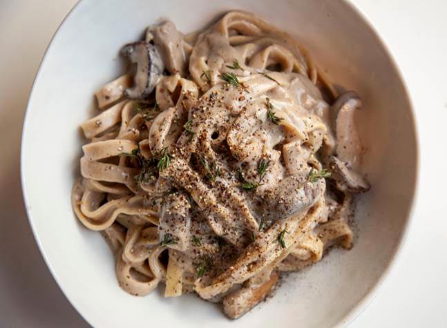 Celery Root Mushroom Pasta